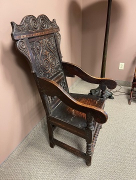 17th Century Oak Hall Chair