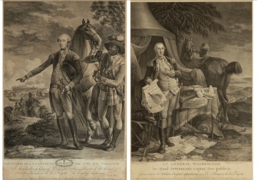 (2) Noel Le Mire (French, 1724-1801) Engravings of George Washington