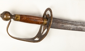  United States Revolutionary War Wagon Wheel Guard Sword