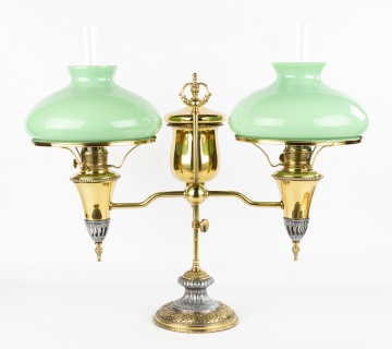 Double Miller & Co. Student Lamp