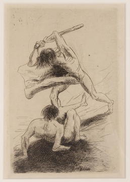 Odilon Redon (French, 1840-1916) Cain and Abel