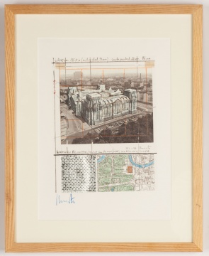 Christo (Bulgarian, 1935-2020), Reichstag Lithograph