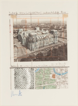 Christo (Bulgarian, 1935-2020), Reichstag Lithograph
