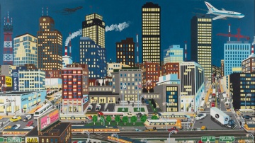 James Eason (American, 20th Century) Justice City, Rochester, NY