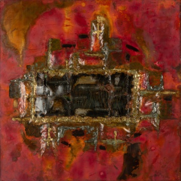 Narenda Patel (American, 20th Century) Painting on Metal