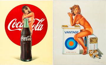 (2) Mel Ramos (American, 1935-2018) "Vantage" & "Lola Cola"