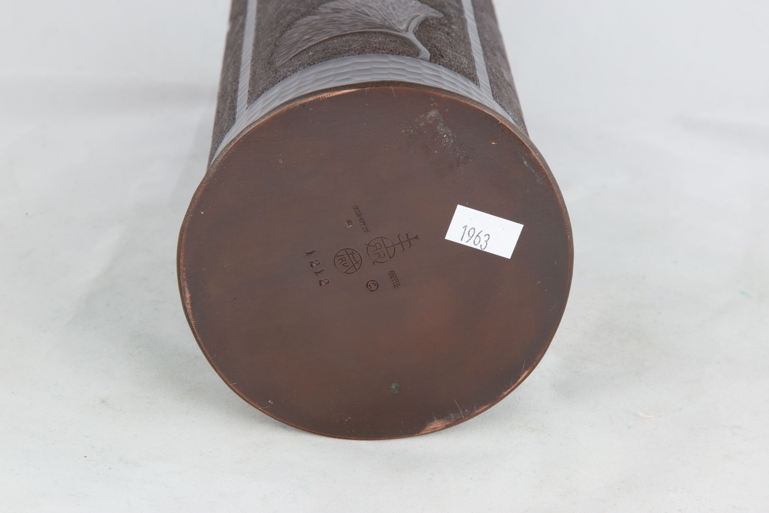 Roycroft Revival Hand Hammered Copper Vase | Cottone Auctions