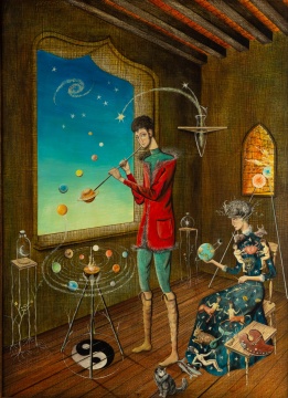 Enrique ChavarrÌa (Mexican, 1927-1998) "Creator of the Planets"