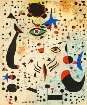 Joan Miro (Spanish, 1893 -1983) 'Ciphers and Constellations in Love with a Woman'