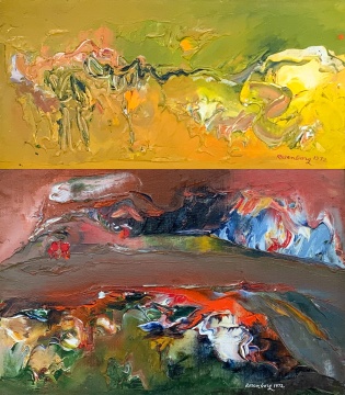 (2) Ralph M. Rosenborg (American, 1913-1992) Paintings