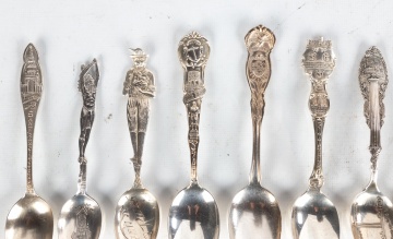 Group of Sterling Silver Souvenir Spoons