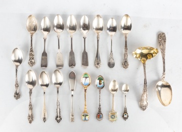 Misc. Sterling & Silver Spoons & Serving Pieces