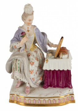 Meissen Lady at Dressing Table