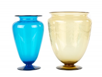(2) Large Steuben Vases 