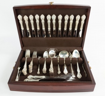 Westmoreland Sterling Co. "George and Martha" Sterling Silver Flatware, Service of 12