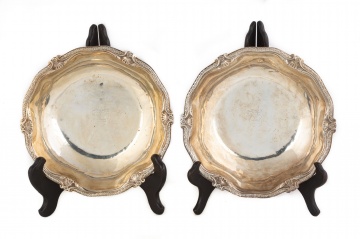 (2) Boin-Taburet, Paris, Louis XV Rocco Style Sterling Silver Bowls