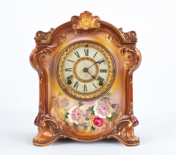 Ansonia Royal Bonn La Fontaine Mantel Clock