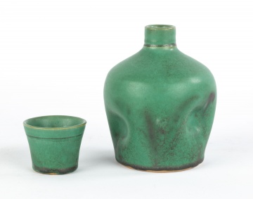 Bloomfield, New York Studio Art Pottery Jug & Cup