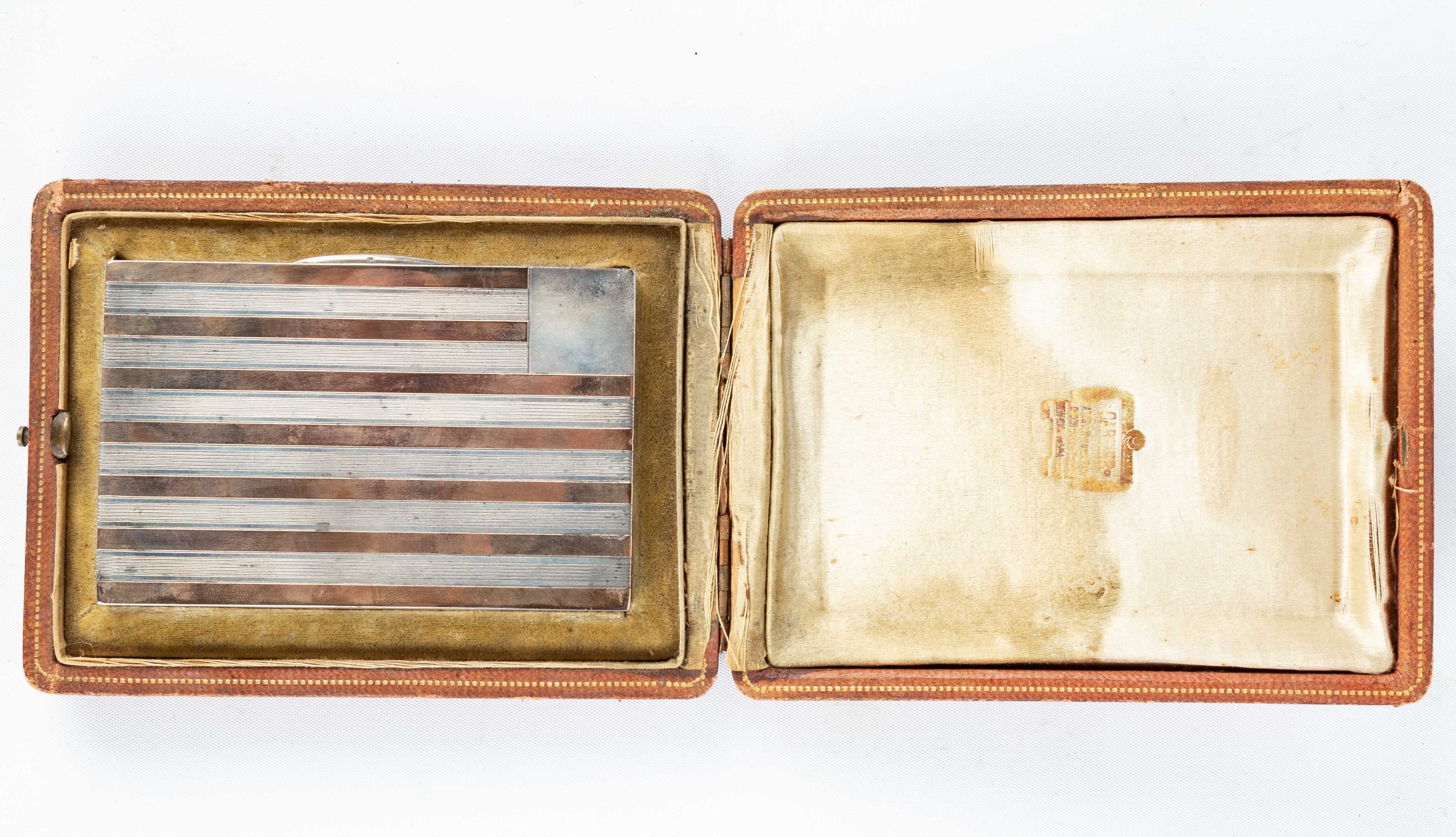 Cartier Sterling Silver & 18K Gold Cigarette Case