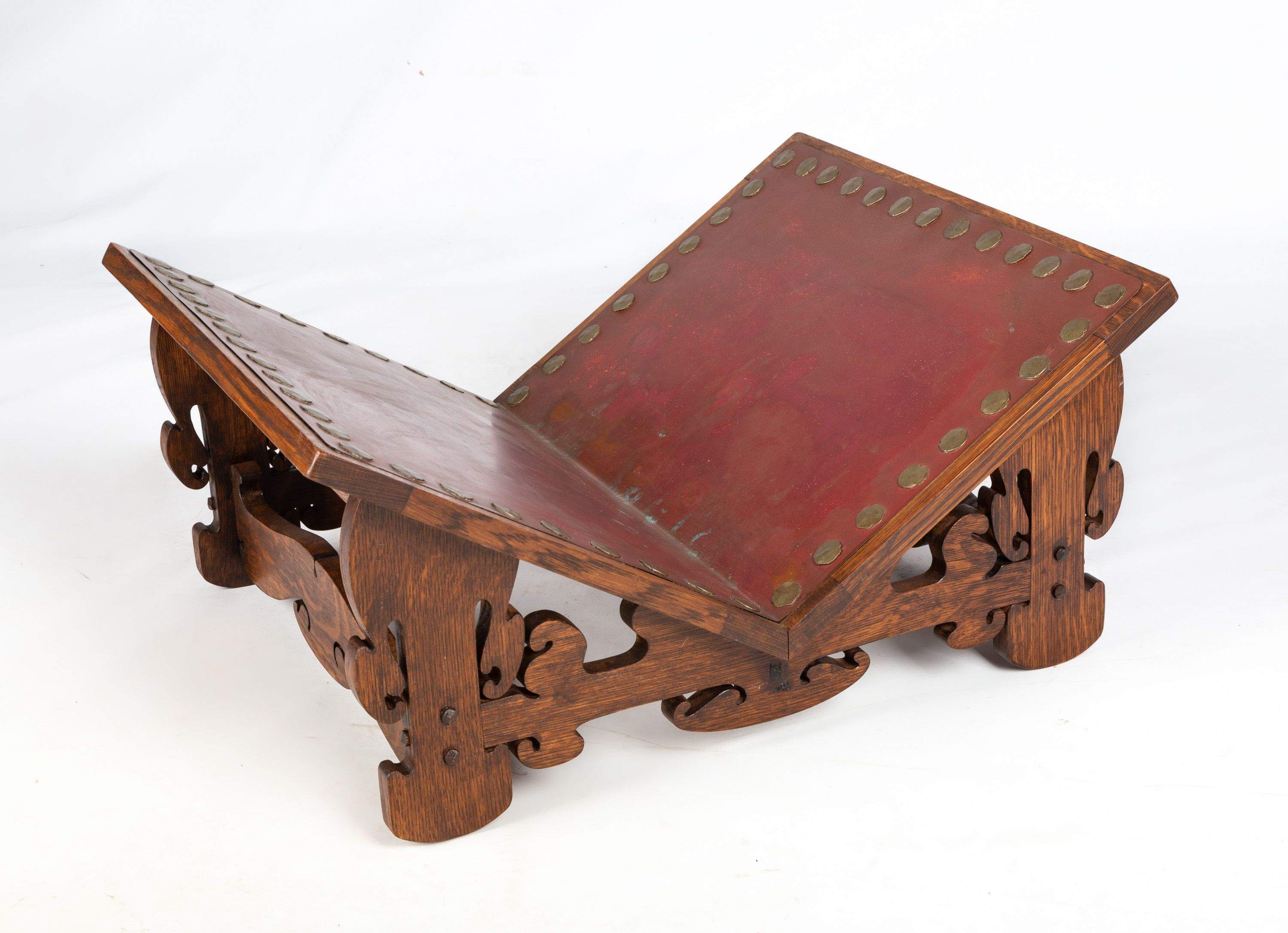Charles Rohlfs Log Rack Style of Charles Rohlfs, Oak Log Holder | Cottone Auctions