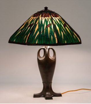 Handel Style Cattail Lamp