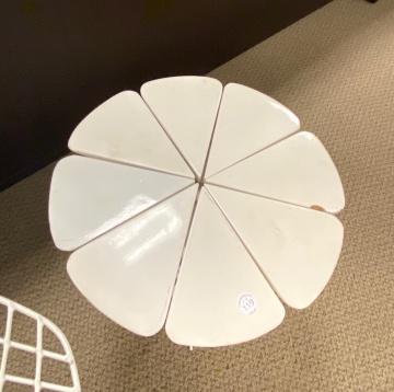 (3) Harry Bertoia Diamond Chairs & (1) Richard Schultz Petal Side Table