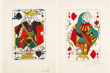 (2) Salvador Dali (Spanish, 1904-1989)  'Playing Cards'
