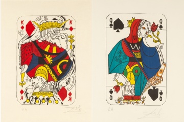 (2) Salvador Dali (Spanish, 1904-1989) 'Playing Cards'