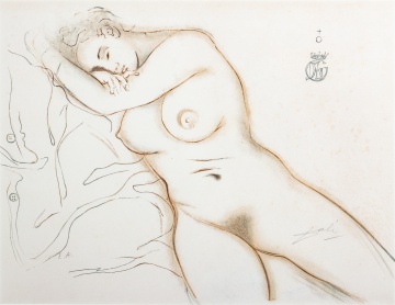 After Salvador Dali (1904-1989) "Nu Endormi"