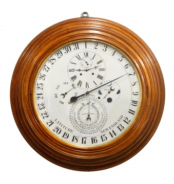 Rare D. J. Gale's Astronomical Calendar Gallery Clock