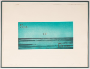 Ed Ruscha (American, b. 1937) "Sea of Desire"