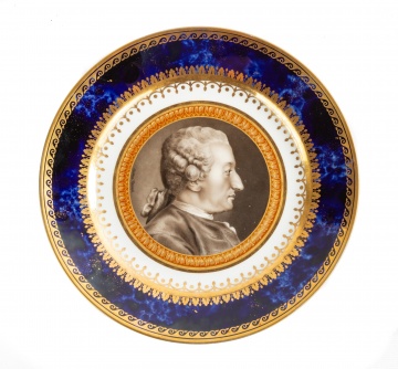 Rare Sèvres Porcelain Plate from the "Iconographique Français" Service