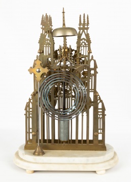 English Gothic Skeleton Clock