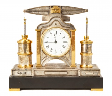Guilmet Beam Engine French Industrial Clock