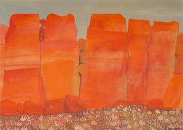 Martha Visser't Hooft (American, 1906-1994) "Painted Canyon" (Southwest Series)