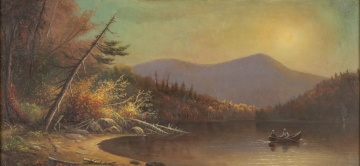 Augustus Rockwell (American, 1822-1882) Adirondack Lake Scene