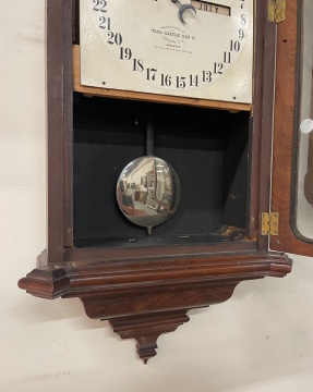 Ithaca Regulator No. 2 Bank Calendar Clock