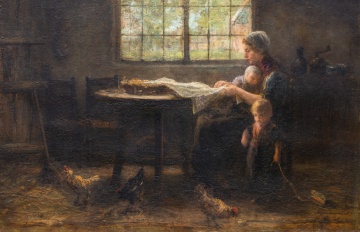 Josef Israels (Dutch, 1824-1911) Mother and Children