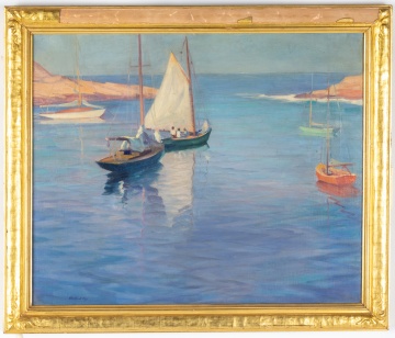 Clifford McCormick Ulp (American, 1885-1957) "In the Harbor"