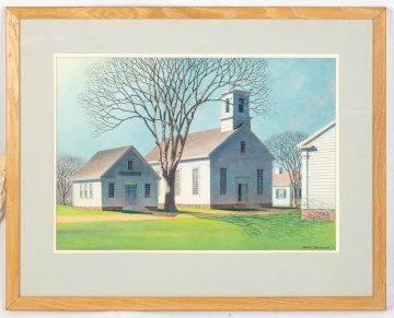 John C. Wenrich (American, 1894-1970) "New England Village, East Arlington Vermont"