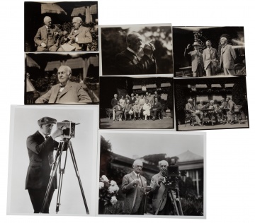 Photographs of George Eastman, Thomas Edison, Harris B. Tuttle, etc.