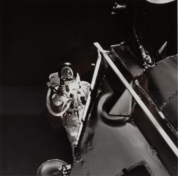 NASA Astronaut Russell Schweickart Apollo 9, March 1969 Photograph