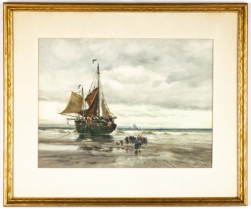 Charles P. Gruppe (American, 1860-1940) Watercolor