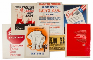 Group of Advertising, Political & Military Posters