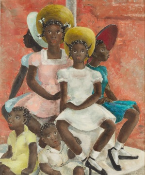 Ruth E. Hoffman (American, 1902-1968) Easter Bonnets, Nassau, Bahamas
