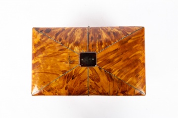 English Shell Tea Caddy