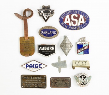 Group of Vintage Car Emblems, Badges and Insignias
