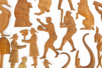 Carved Wooden Whimsical Figures