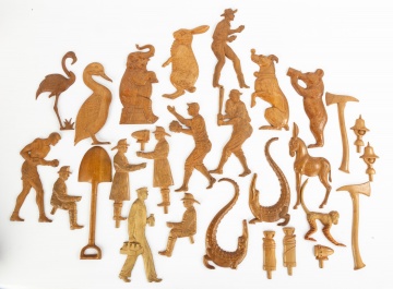 Carved Wooden Whimsical Figures