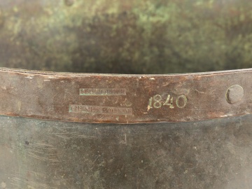H.P. North, Geneseo, NY, Hand Hammered Copper Pot